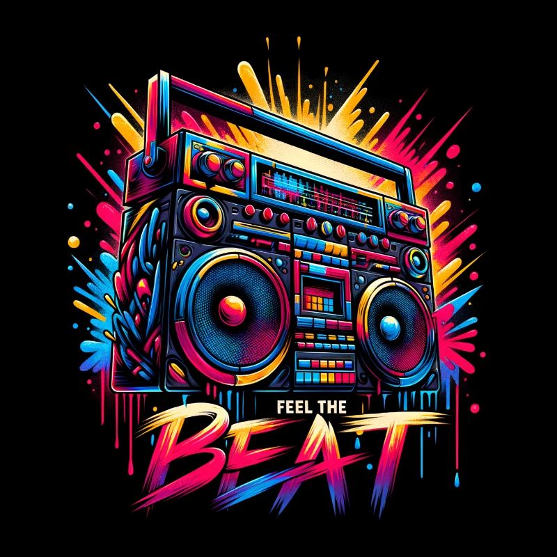 Graffiti Boombox Delight