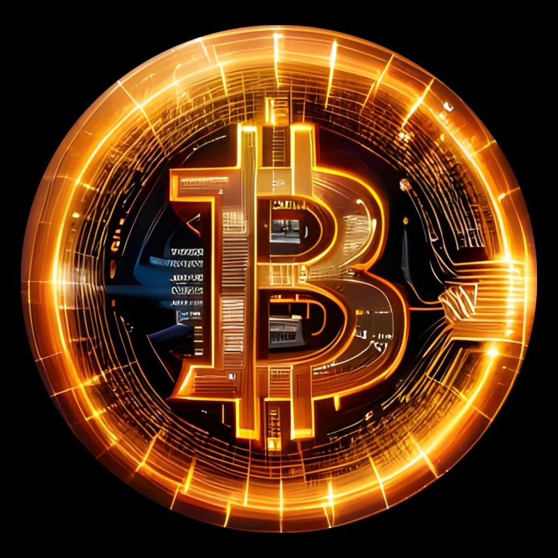 Bitcoin glow round