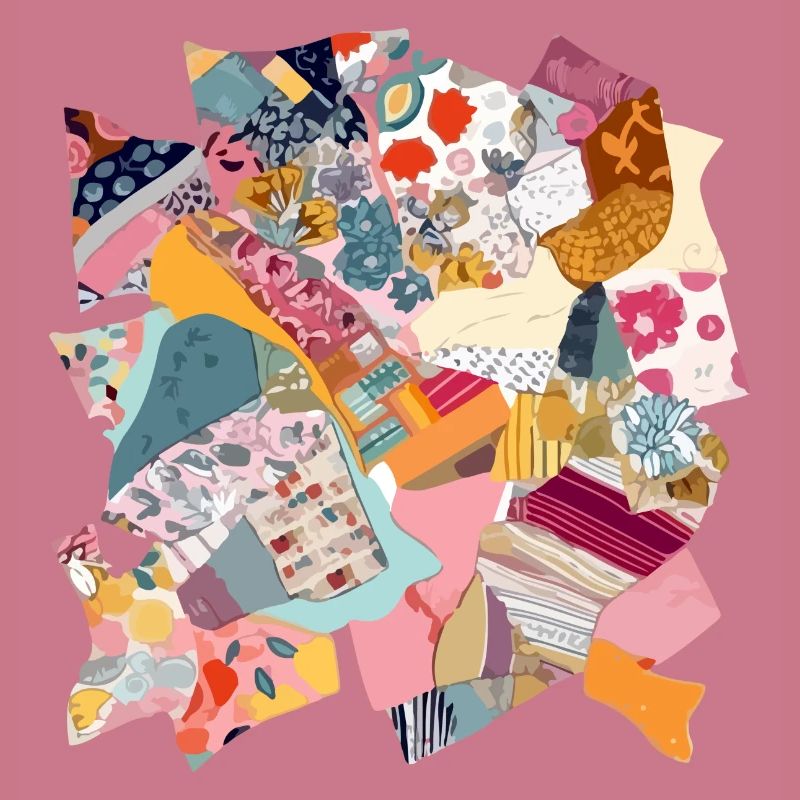 Stoff-Patchwork Nr. 2