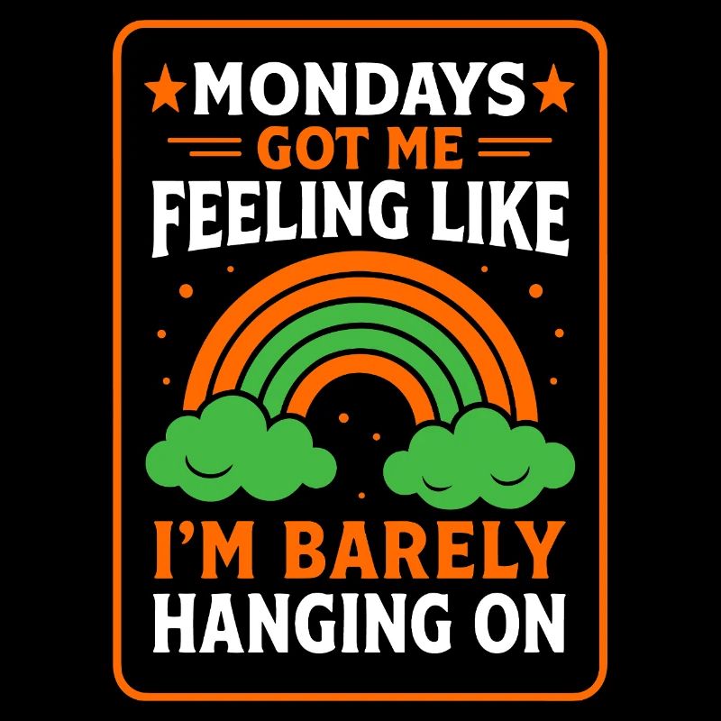 Monday Rainbow Graphic