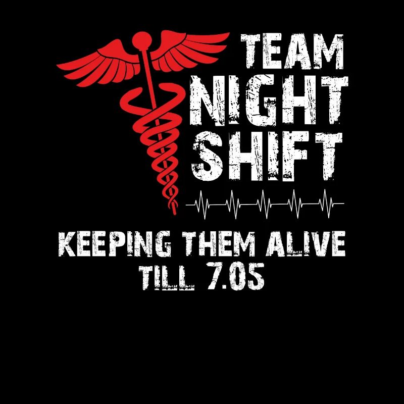 Night shift nurse in the team
