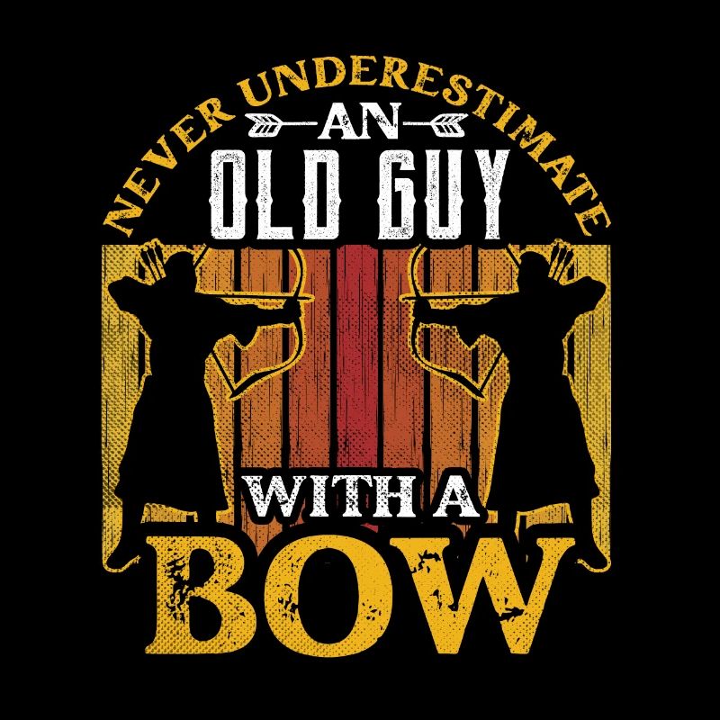 Ein Alter Mann Mit Einem Bogen