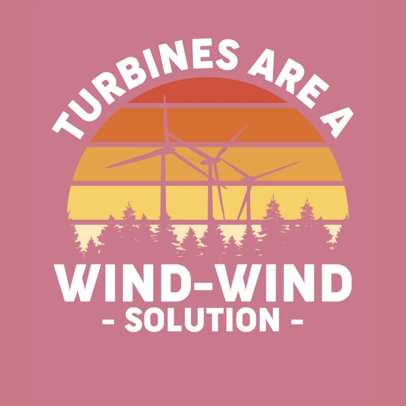 Les turbines sont une chemise de solution éolienne