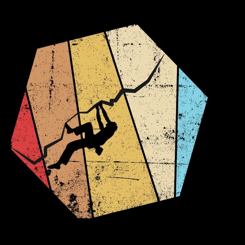 Vintage Bouldern Boulderer Klettern Kletterer