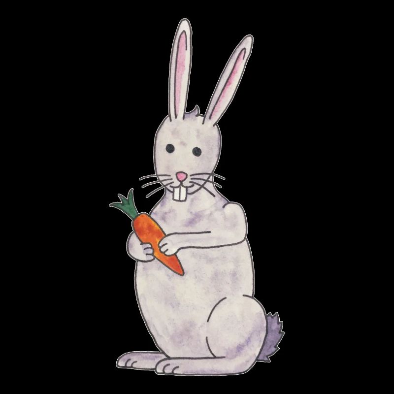 cute rabbit rabbit with carrot