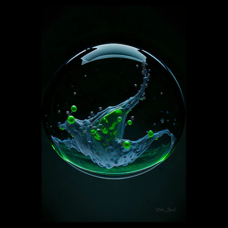 Kaos in a bubble green3