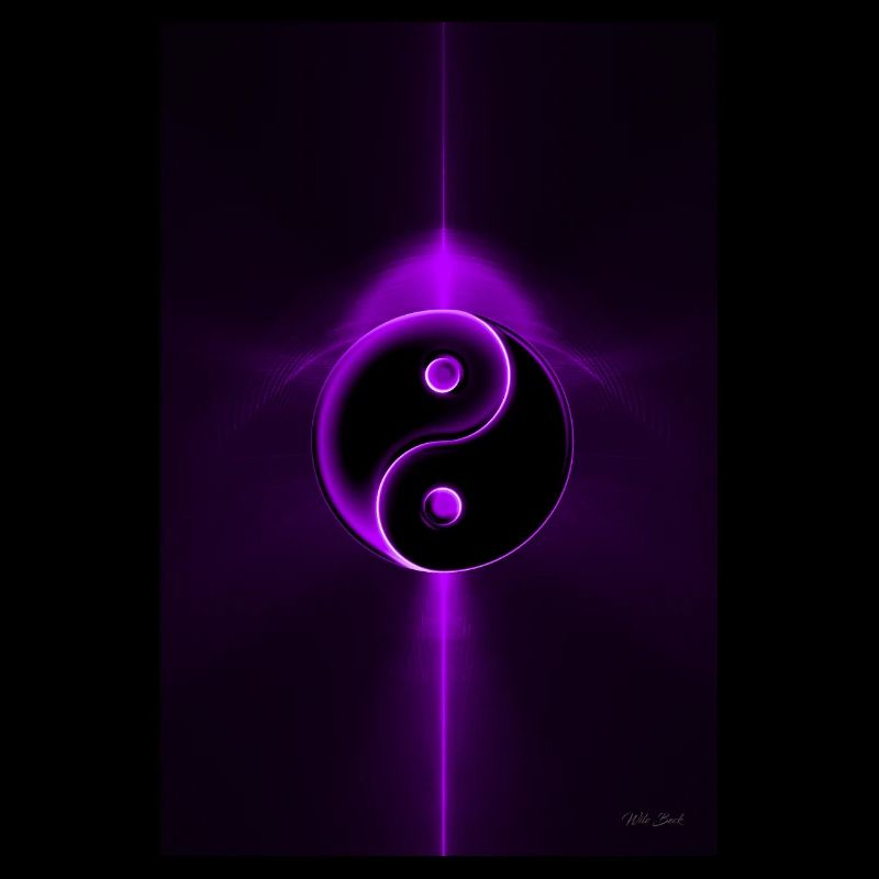 Yin Yang purple 1
