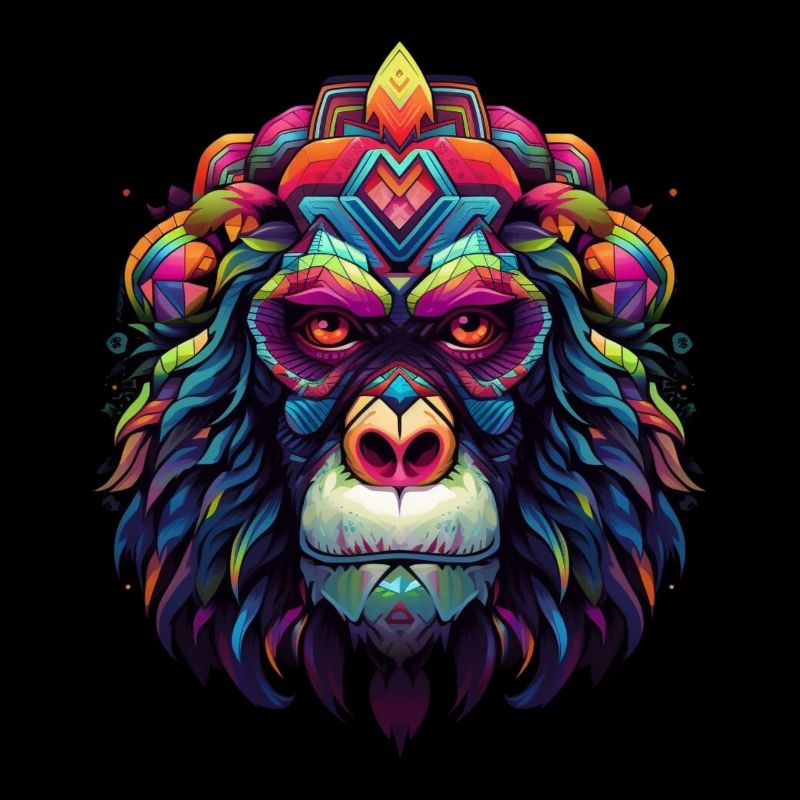 Mystischer Regenbogenaffe