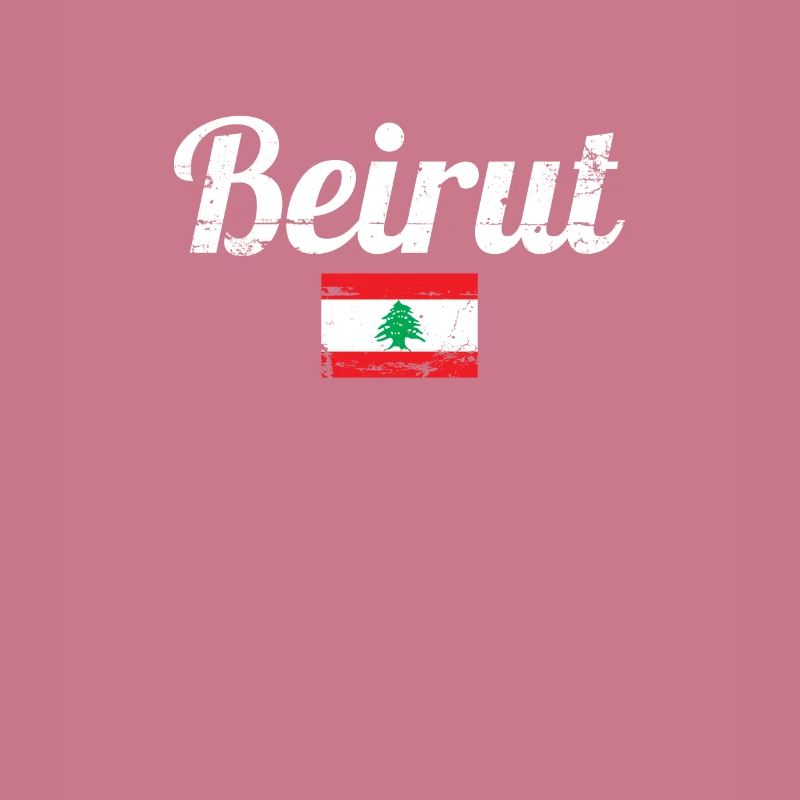 Beyrouth Liban Vintage Drapeau Libanais Libanais