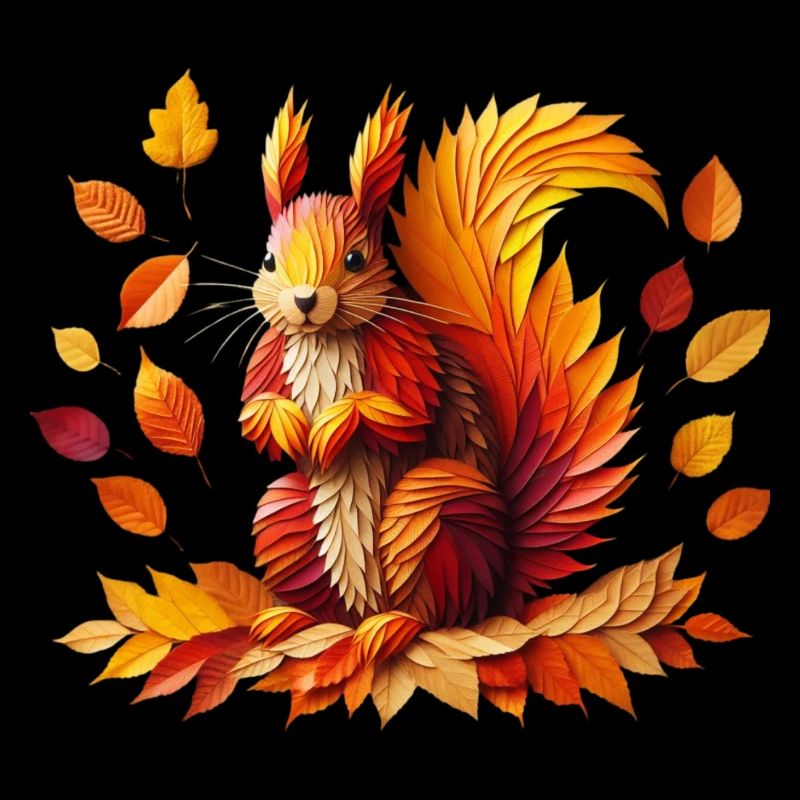 herbstliches Eichhörnchen