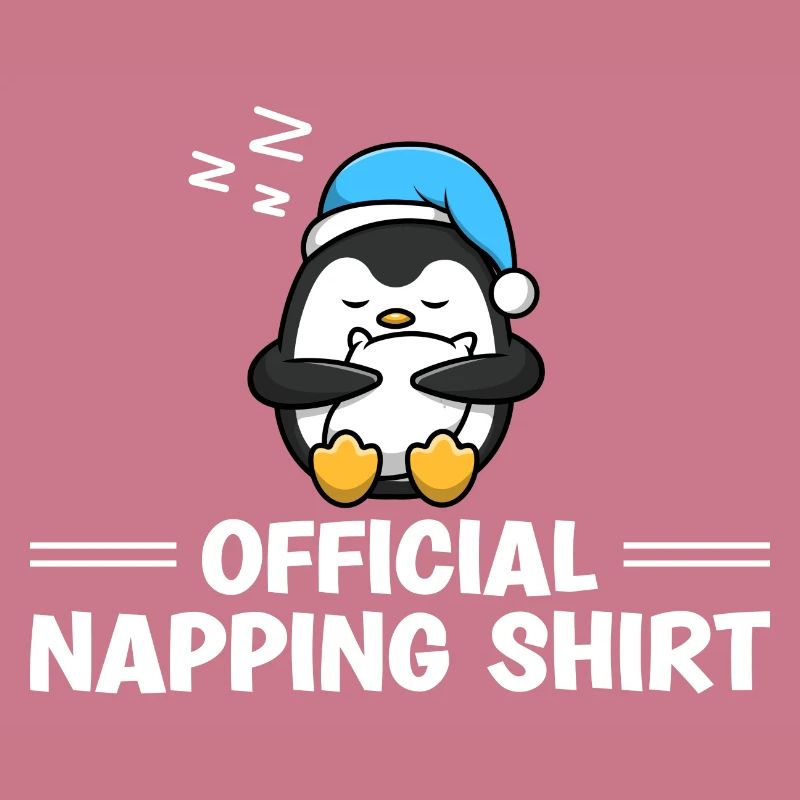 Sleeping Penguin Lover Cute Penguin Napping