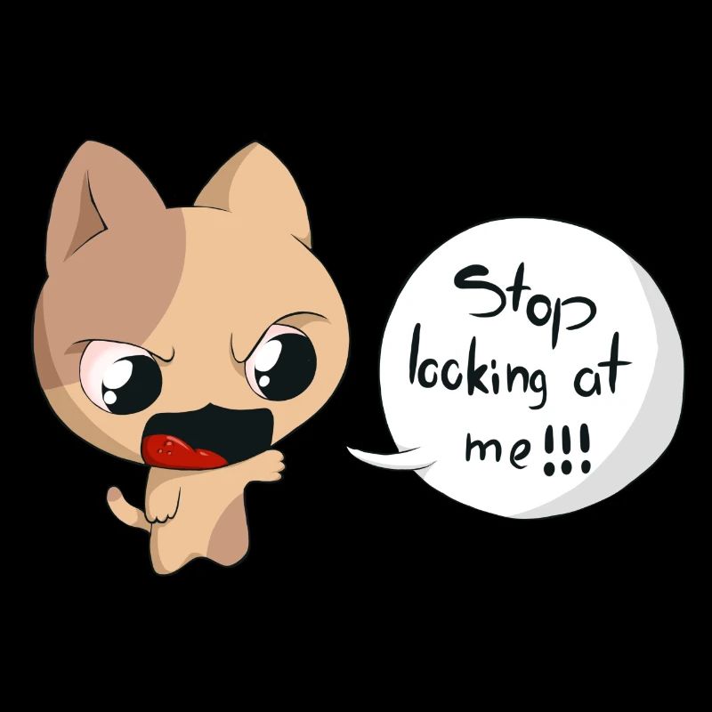 Stop looking ot me!!!