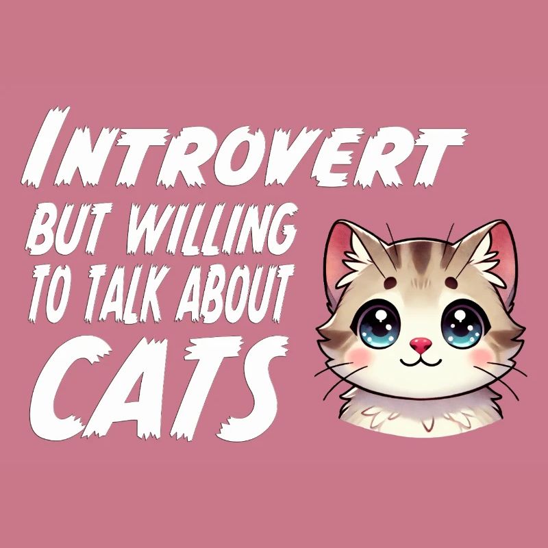 introvertiert, aber bereit, über Katzen zu sprechen