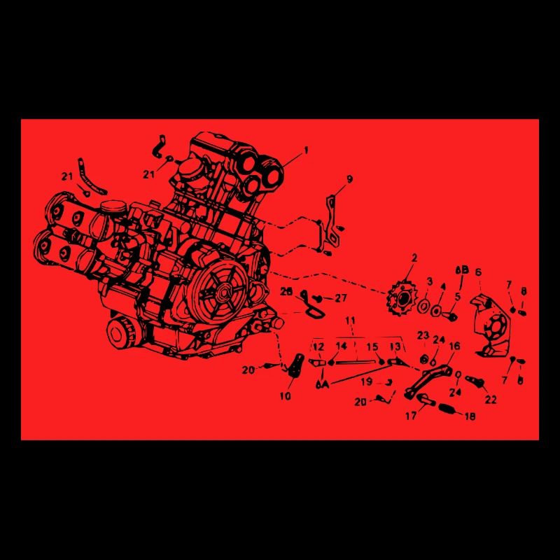 Automotive Mechatronics Engine Drawing Car