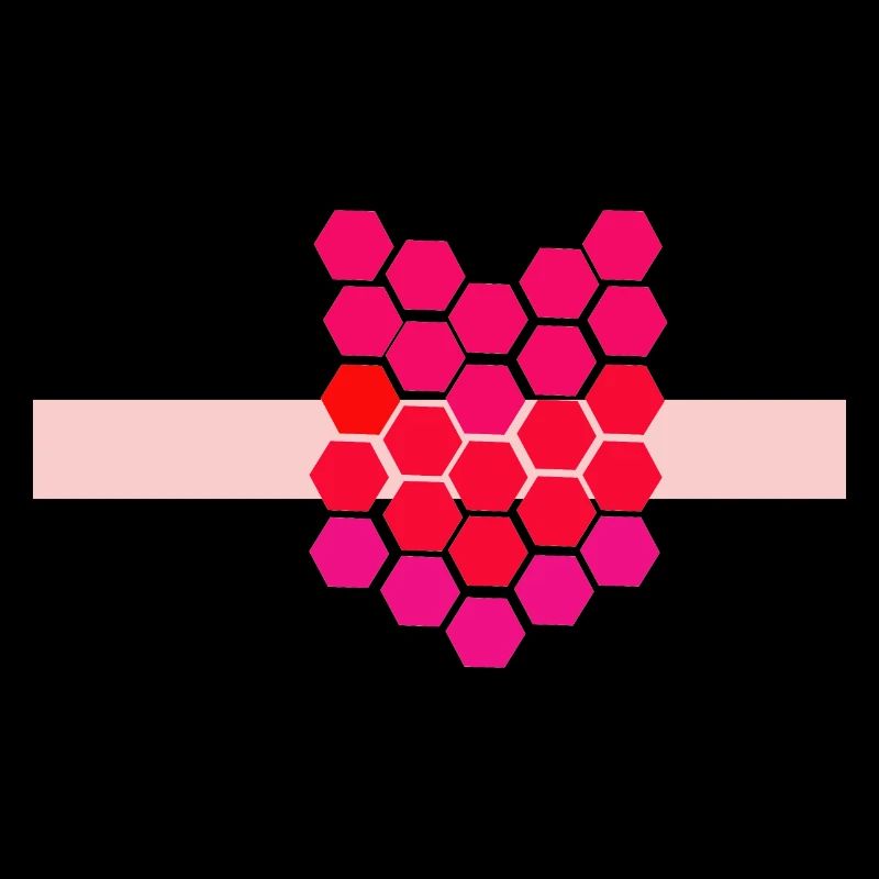 Abstrakte Farben 2023 rosa, rot