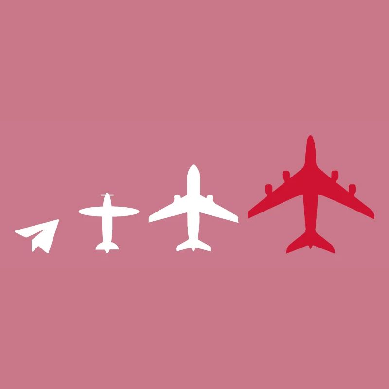 Pilot Stewardess Evolution Airplane Flights