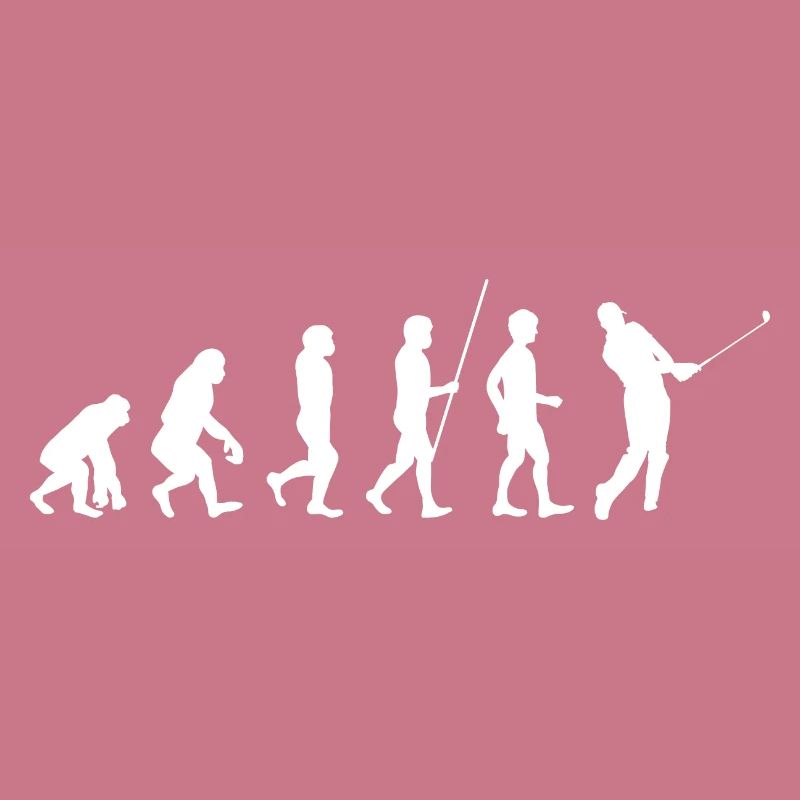 Golfer Golfen Golf Evolution weiss