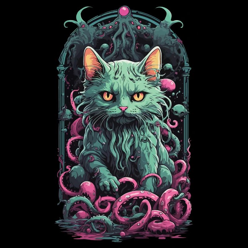 Chats démon Underworld occulte Halloween Design