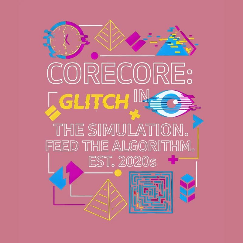 Corecore Glitch Simulation Algorithm Collage