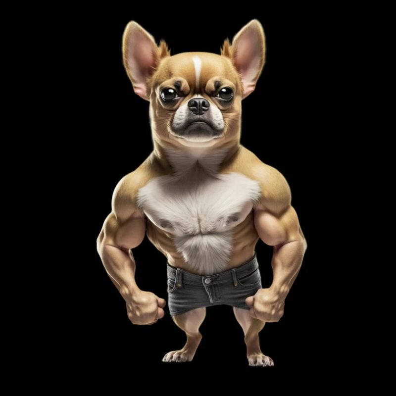 Ein Chihuahua auf Steroiden