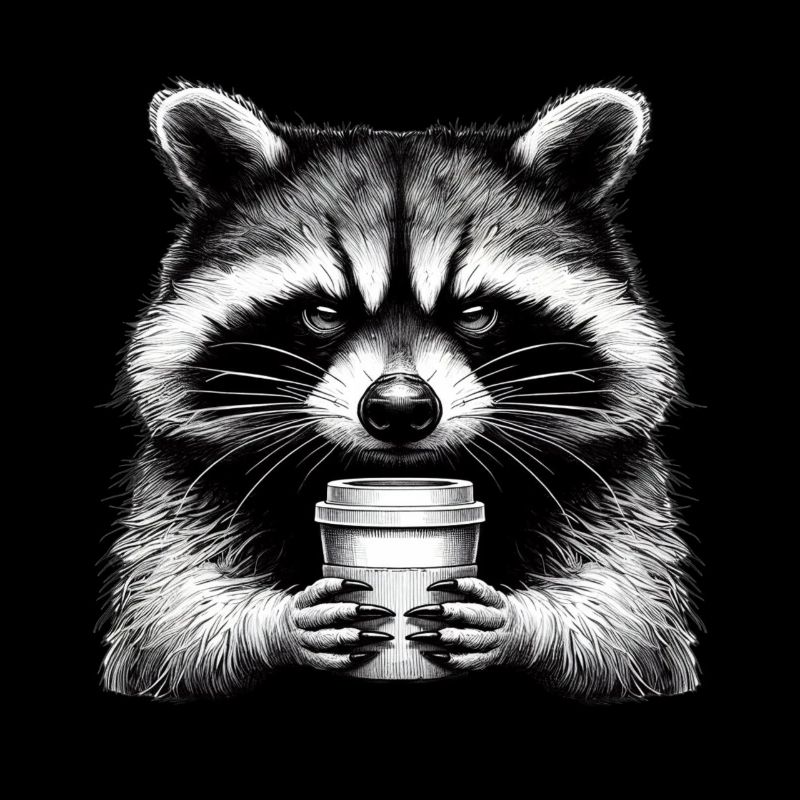 Grantiger Waschbär