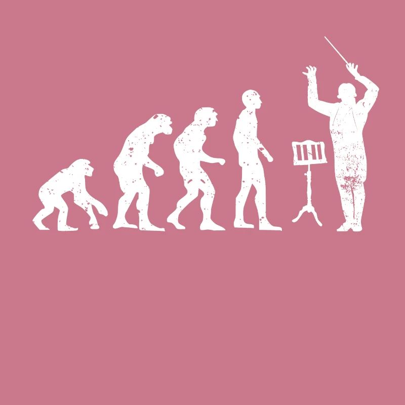 Dirigent Evolution Musiker Geschenkidee