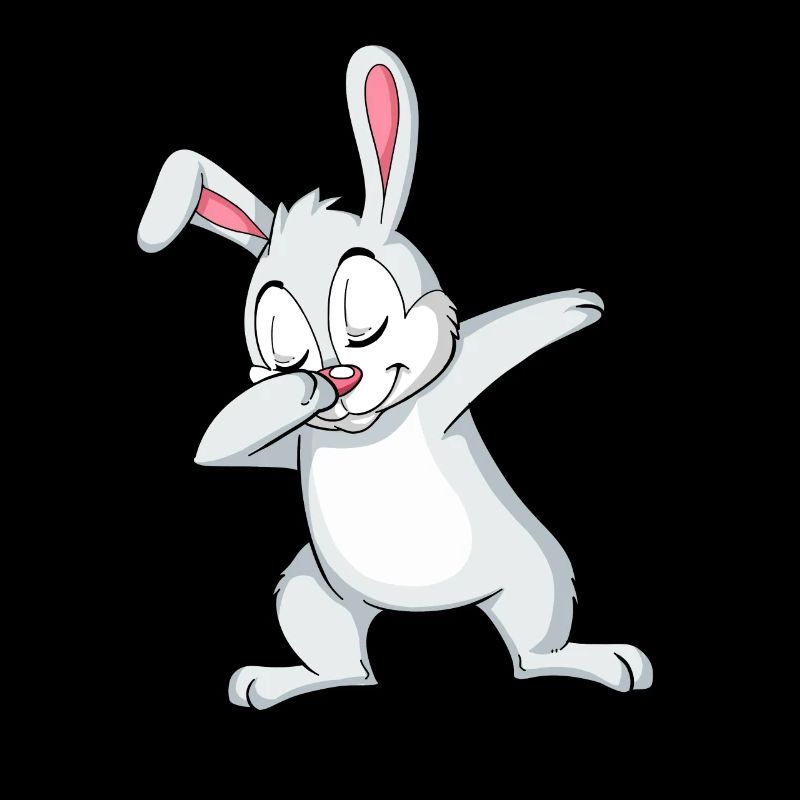 Happy Bunny Dabbing Fun Animation