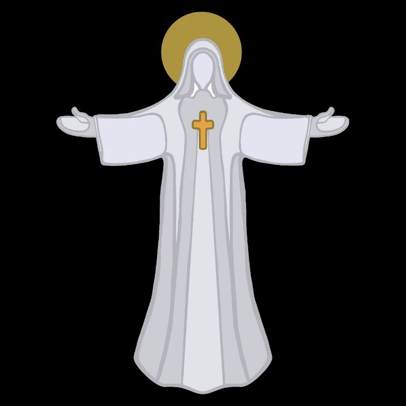 Saint Auréole Jésus à bras ouverts