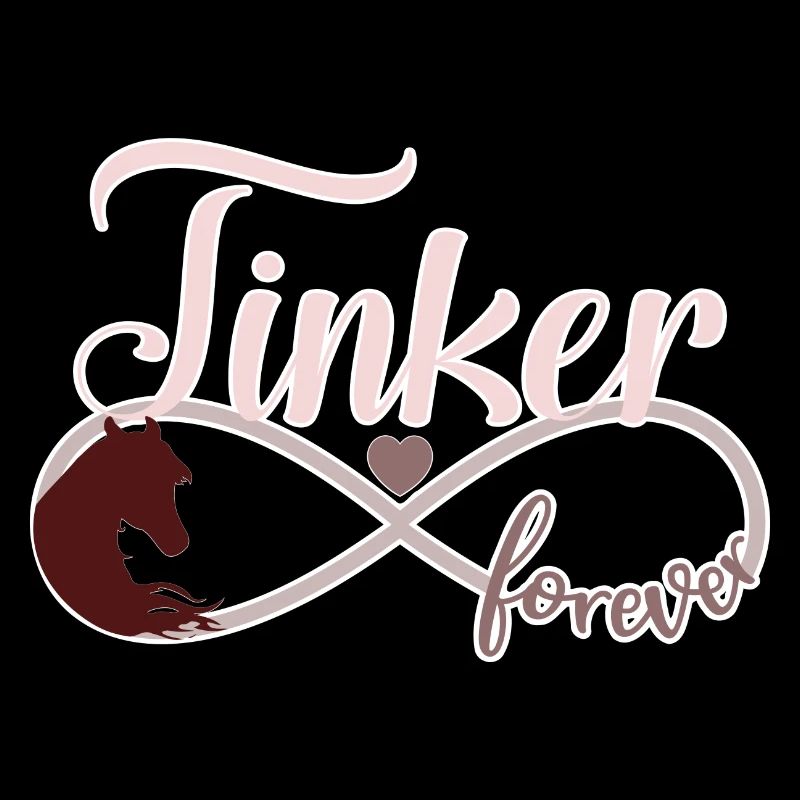 Tinker Pferde Pony Unendlichkeit Symbol
