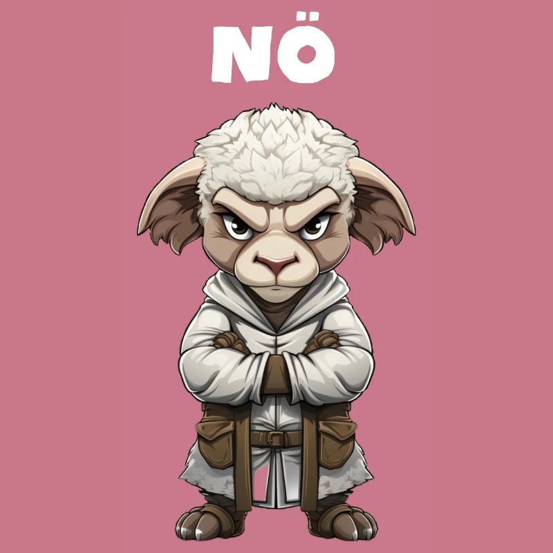 Schaf Nö Statement Kein Bock Keine Lust Grumpy
