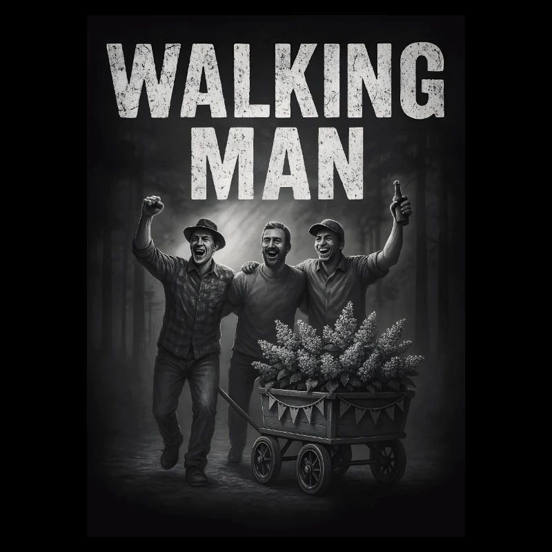Walking Man – Funny Men's Day Design – Men's Day