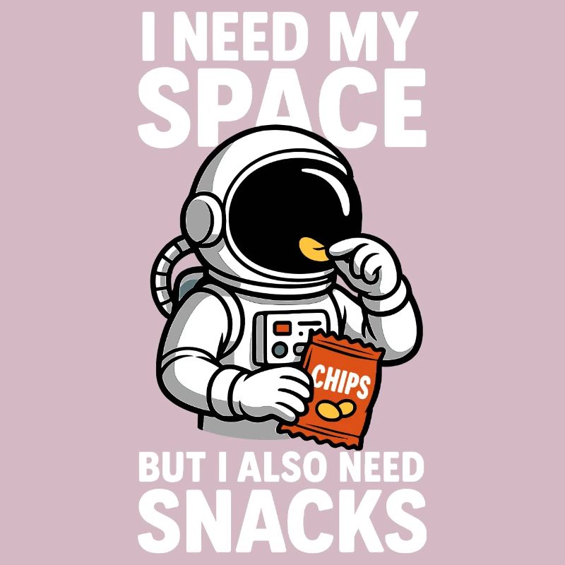 Collations de l’espace - Astronaute avec des chips