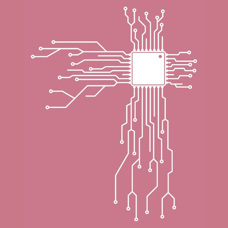Circuit board with CPU computer design