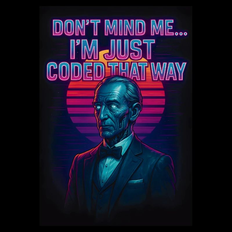 I'm Just Programmed Like This – Retro Sci-Fi Design