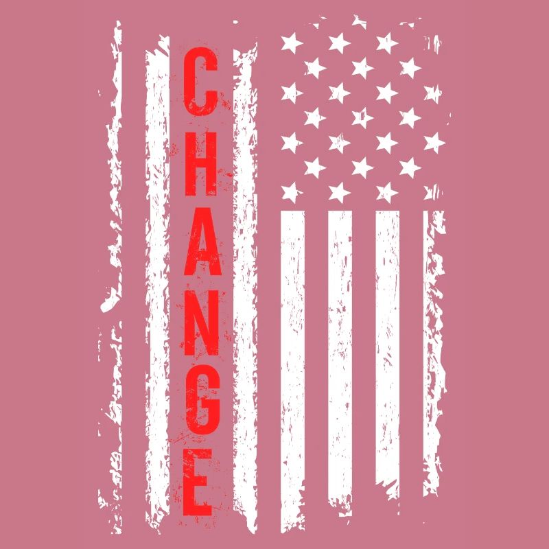 Creative American Flag with Shock Effect