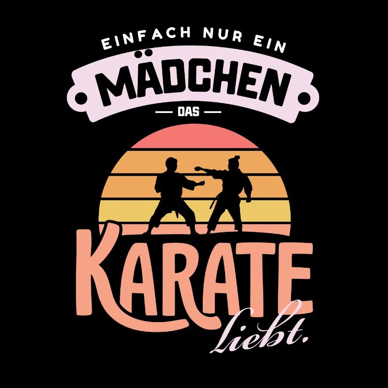 Karate-Mädchen Liebe Kampfsport Training Geschenk