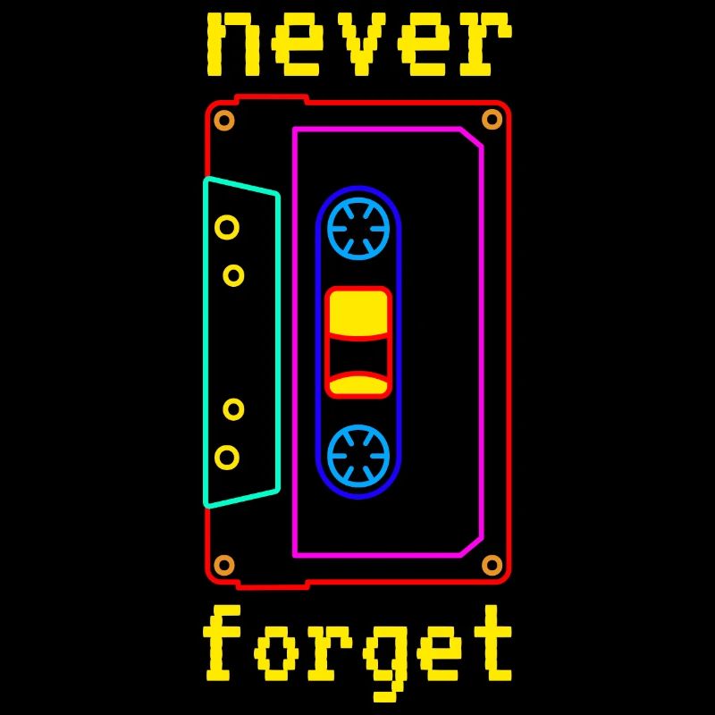Kassette - Never forget - Vintage Retro