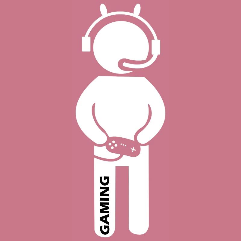 Mann mit Kopfhörer und Controller