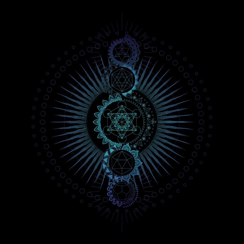Sacred Geometry Metatron's Cube Gradient