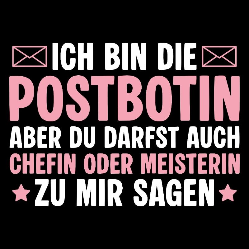 Postbotin Chefin oder Meisterin - Briefträgerin