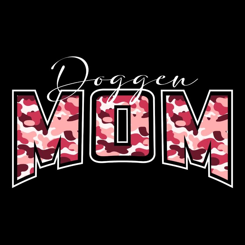 Great Dane Mom camouflage pattern lettering