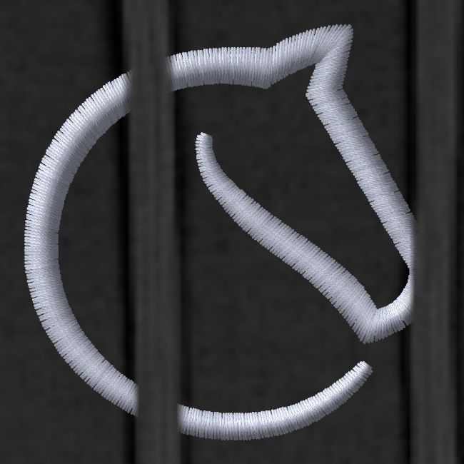 embroidered lichess logo