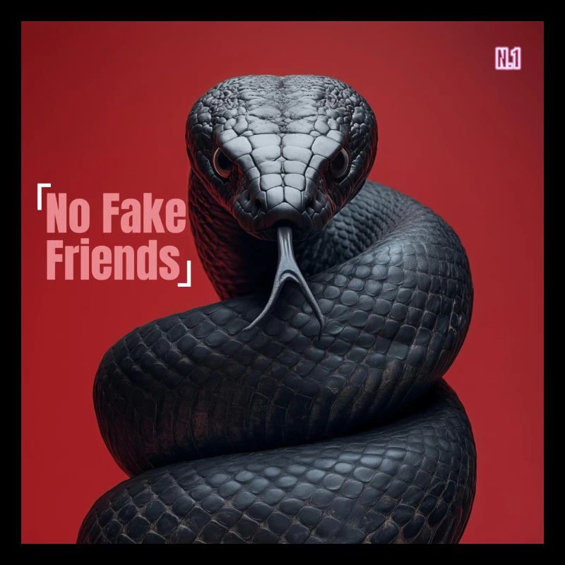 Serpent noir-mamba