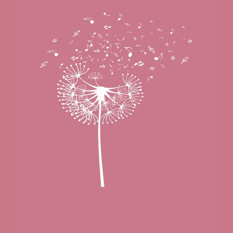 Flute Notes Music Dandelion Gift