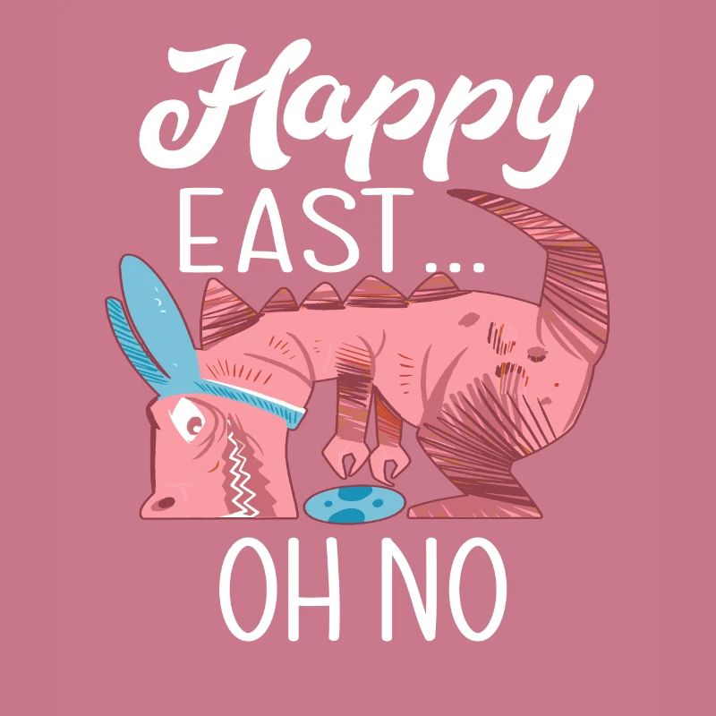 Funny Happy Easter Dinosaur