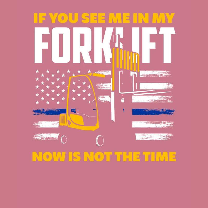 Forklift driver saying funny work