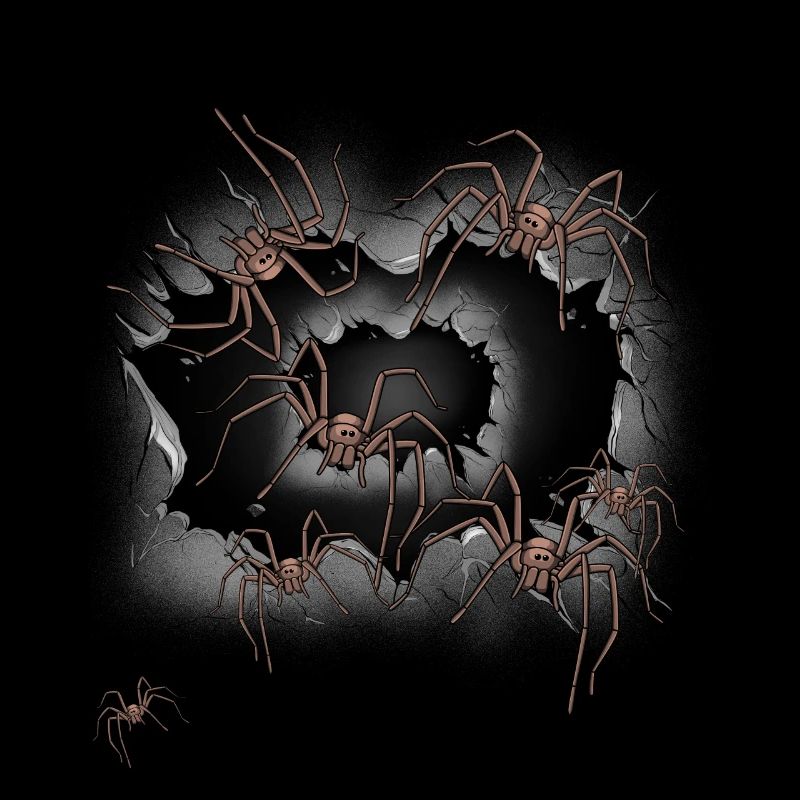 Araignées d’Halloween Araignées araignées Phobie Panique