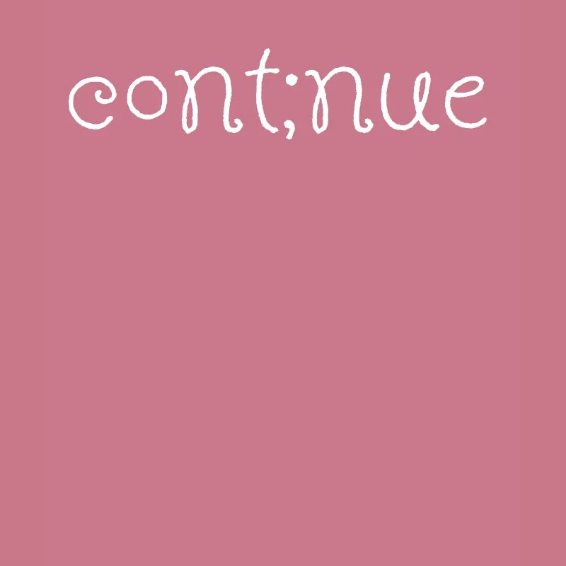 Semikolon Continue Depression Suicide Geschenk