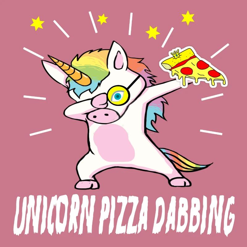 unicorn dab einhorn pizza geschenkidee