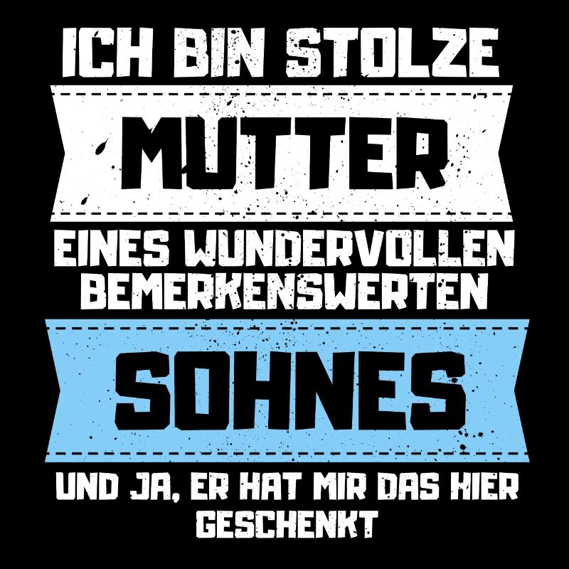 Stolze Mutter eines Sohnes